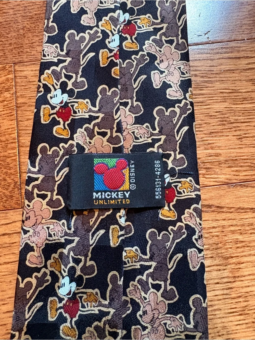 Black Mickey Mouse Tie